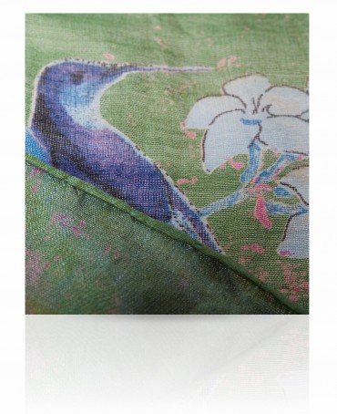 Палантин Женский SN-VINTAGE.BIRD/TURQUE